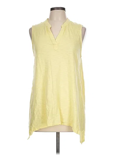 Pre-owned Chico's Sleeveless T-shirt In Yellow