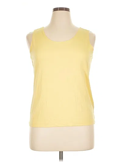 Pre-owned Chico's Sleeveless T-shirt In Yellow