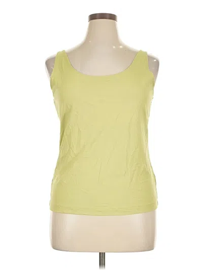 Pre-owned Chico's Sleeveless T-shirt In Yellow