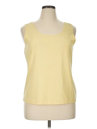 Pre-owned Chico's Sleeveless T-shirt In Yellow