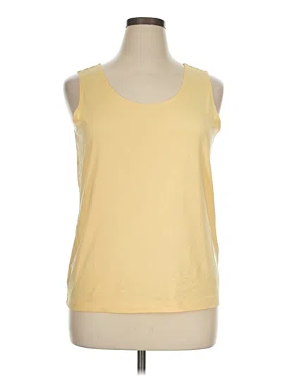 Pre-owned Chico's Sleeveless T-shirt In Yellow