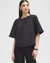 Shop Chico's ™ Smock Neck Blouse Size 16 |  Black Label