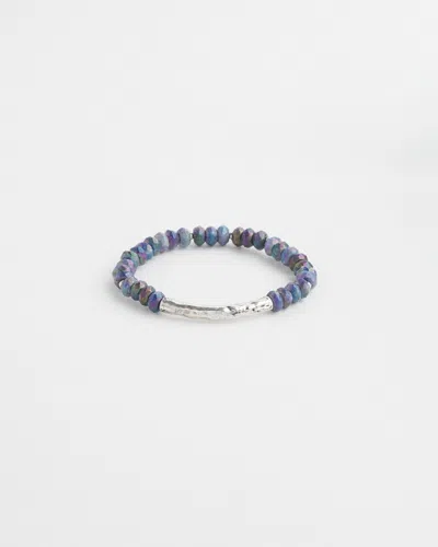 Chico's Sodalite Bar Stretch Bracelet |  In Navy Blue