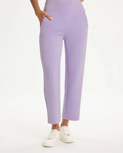 Chico's Soft Crop Pants In Purple In Multi
