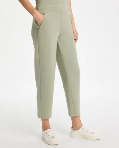 Chico's Soft Crop Pants In Seagrass Green
