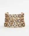Chico's Sparkle Lace Cuff Bracelet |  In Gold