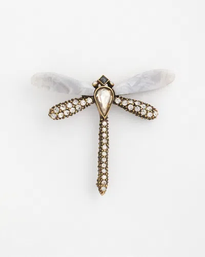 Chico's Sparkling Dragonfly Brooch |  In Neutral