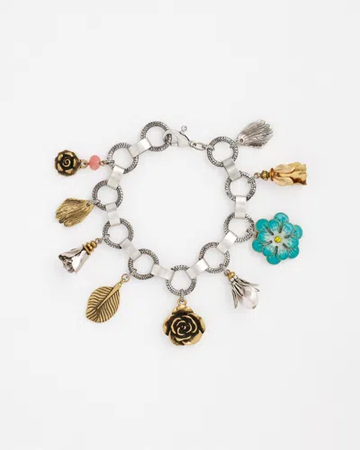 Chico's Spring Flower Charm Bracelet |  In Multicolor