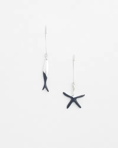 Chico's Star & Fish Earrings |  In Silver