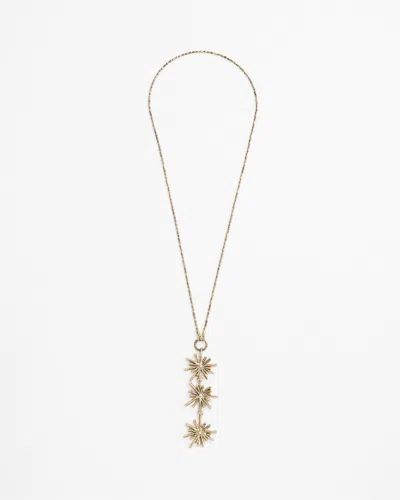 Chico's Starburst Pendant Necklace |  In Gold