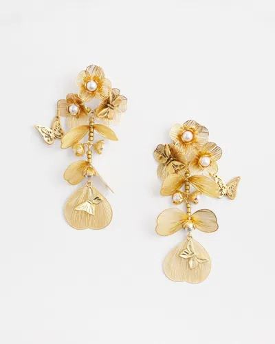 Chico's Statement Butterfly Filigree Earrings |  In Gold