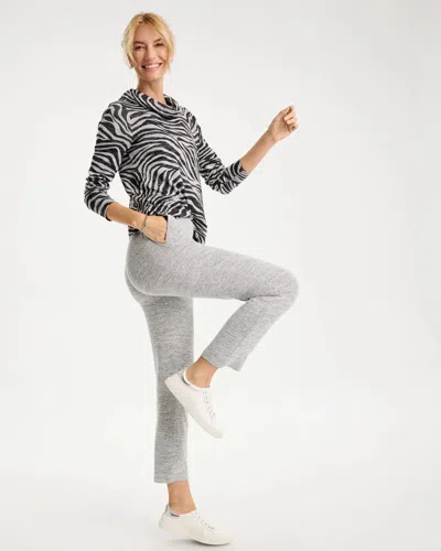 Chico's Straight Leg Pants In Salt/pepper