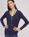 Chico's V-neck Pullover Sweater In Blue Size 16/18 |  In Passport Blue