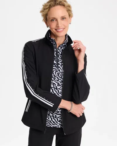 Chico's Stud Trim Jacket In Black