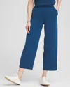 Chico's Sueded Scuba Cropped Pants In Seaport Size 20/22 |  Zenergy In Seaport