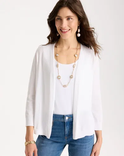 Chico's Summer Romance Cardigan Sweater In White