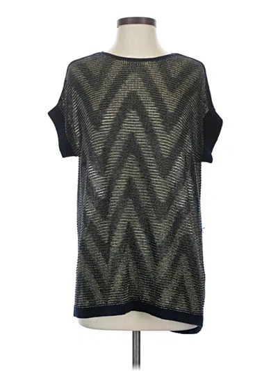 Pre-owned Chico's Sweater Vest In Black