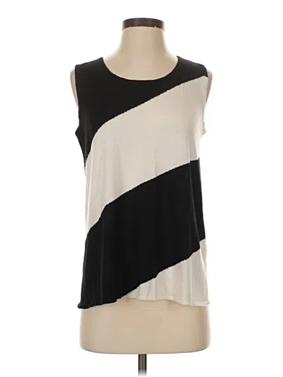 Pre-owned Chico's Sweater Vest In Black