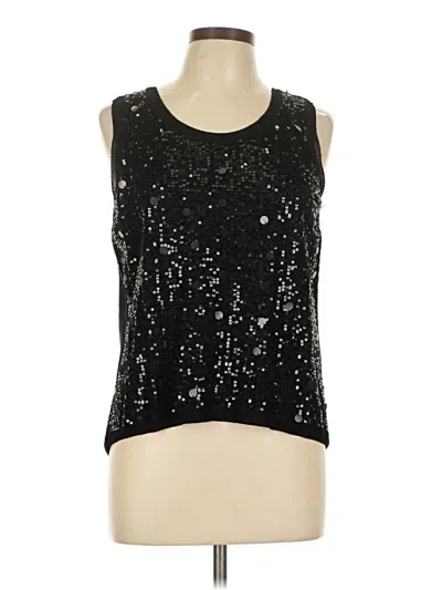 Pre-owned Chico's Sweater Vest In Black