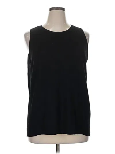 Pre-owned Chico's Sweater Vest In Black