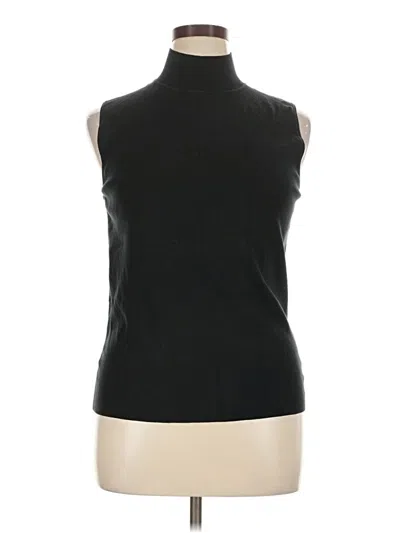 Pre-owned Chico's Sweater Vest In Black