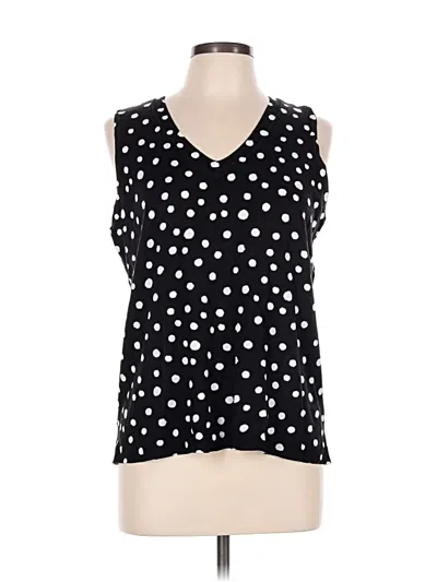 Pre-owned Chico's Sweater Vest In Black