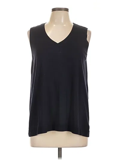 Pre-owned Chico's Sweater Vest In Black
