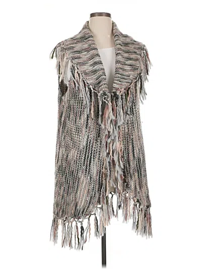 Pre-owned Chico's Sweater Vest In Gray
