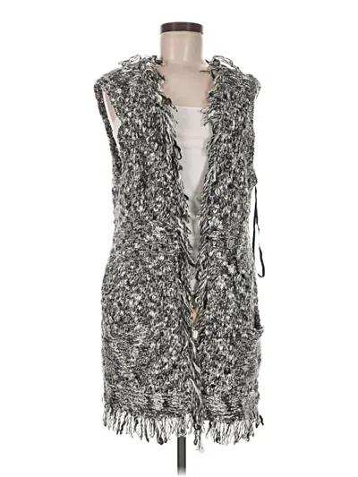 Pre-owned Chico's Sweater Vest In Gray
