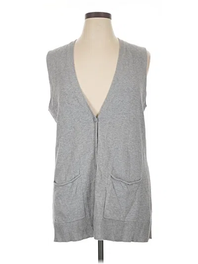 Pre-owned Chico's Sweater Vest In Gray