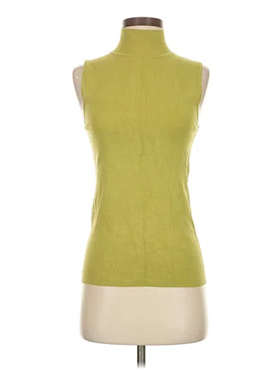 Pre-owned Chico's Sweater Vest In Green