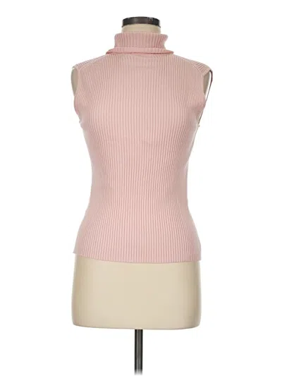 Pre-owned Chico's Sweater Vest In Pink