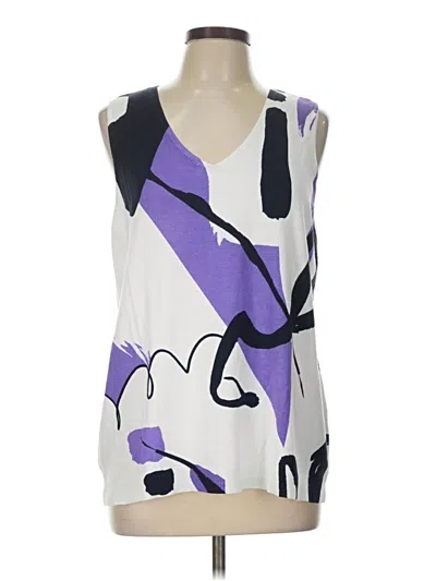 Pre-owned Chico's Sweater Vest In Purple