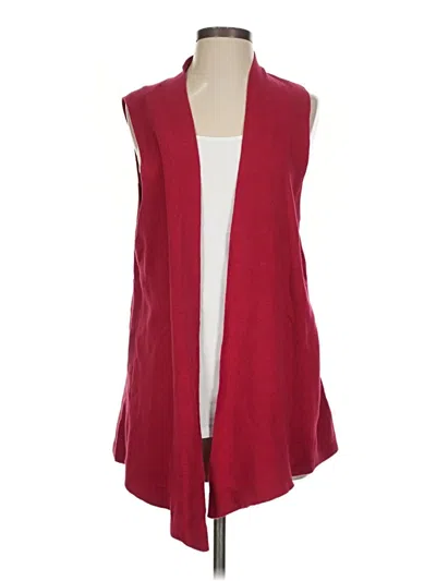 Pre-owned Chico's Sweater Vest In Red
