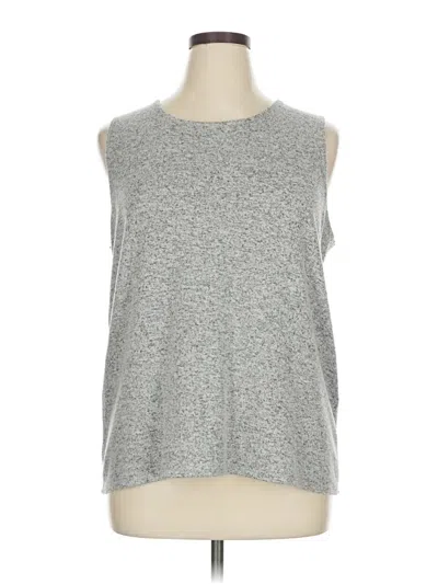 Pre-owned Chico's Sweater Vest In Silver