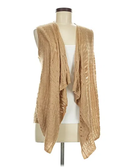 Pre-owned Chico's Sweater Vest In Tan