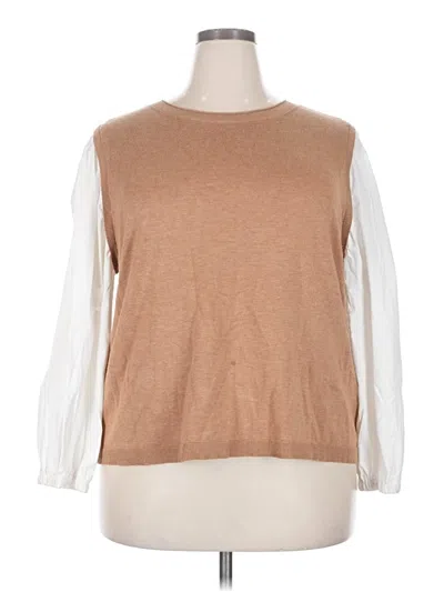 Pre-owned Chico's Sweater Vest In Tan