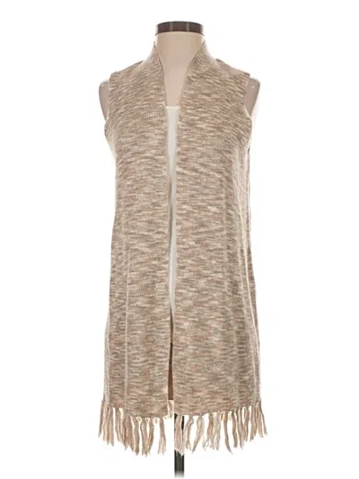 Pre-owned Chico's Sweater Vest In Tan