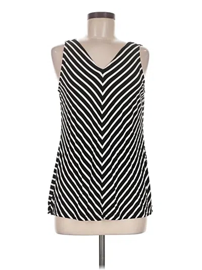 Pre-owned Chico's Tank Top Black Plunge Neckline Tops