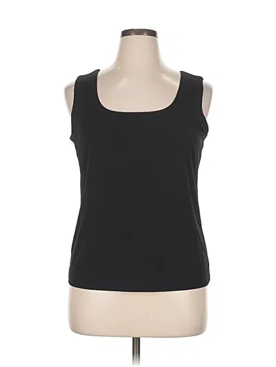 Pre-owned Chico's Tank Top Black Square Neckline Tops