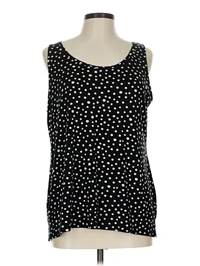 Pre-owned Chico's Tank Top Black Square Neckline Tops