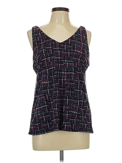 Pre-owned Chico's Tank Top Black Square Neckline Tops