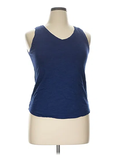 Pre-owned Chico's Tank Top Blue Halter Neckline Tops