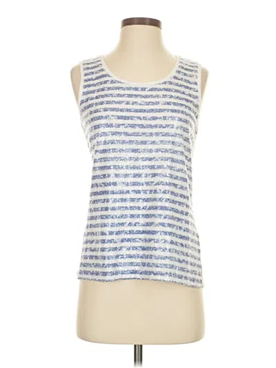 Pre-owned Chico's Tank Top Blue Square Neckline Tops