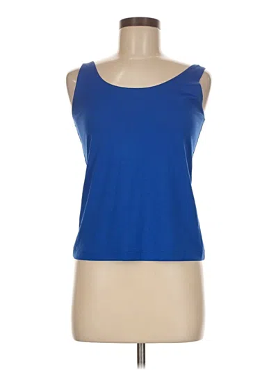 Pre-owned Chico's Tank Top Blue Strapless Neckline Tops