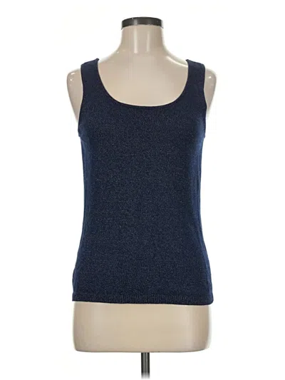 Pre-owned Chico's Tank Top Blue Strapless Neckline Tops