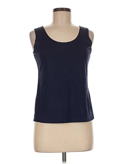 Pre-owned Chico's Tank Top Blue Strapless Neckline Tops