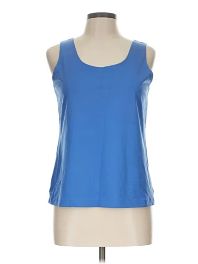 Pre-owned Chico's Tank Top Blue Strapless Neckline Tops