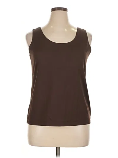 Pre-owned Chico's Tank Top Brown Halter Neckline Tops