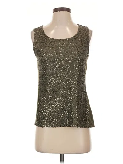 Pre-owned Chico's Tank Top Gold Strapless Neckline Tops